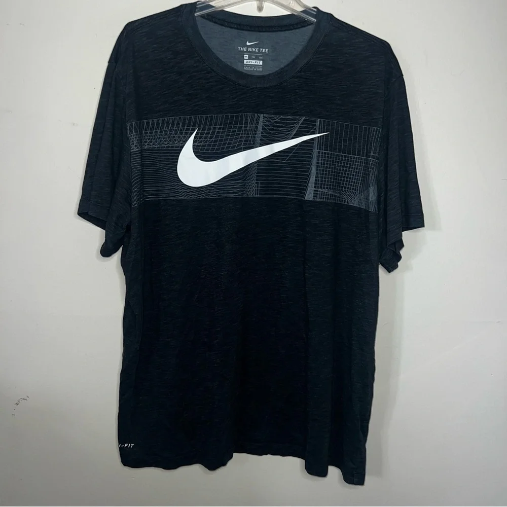 Nike Dri Fit Black Swoosh T-shirt Men’s Size XXL